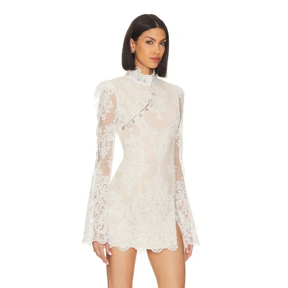 NWOT! Stone Cold Fox x REVOLVE Allure Dress in White - Picture 6 of 16